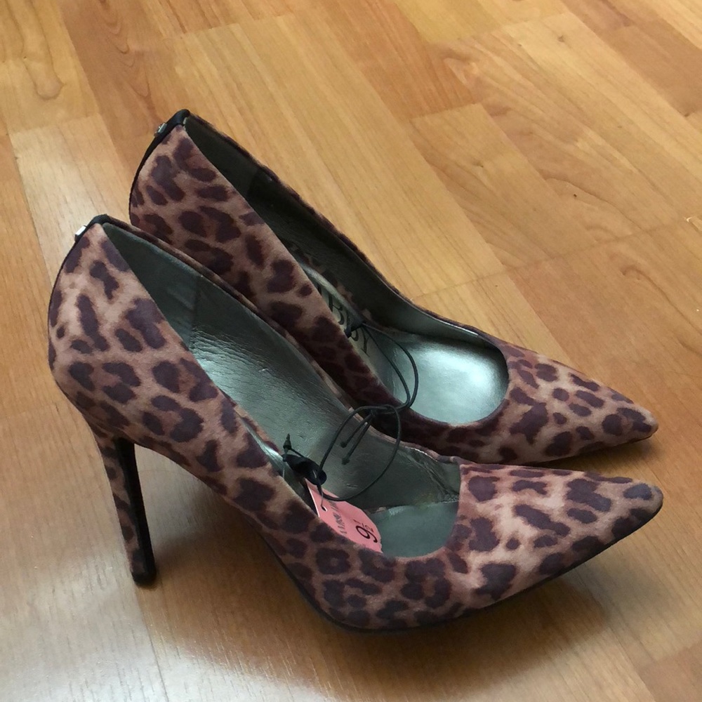Sam & Libby Animal Print Heels Size 9 & 8.5 - Picture 2 of 5